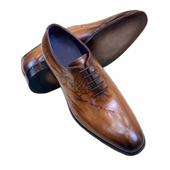 Preço de fábrica estilo Berluti renda masculina popular